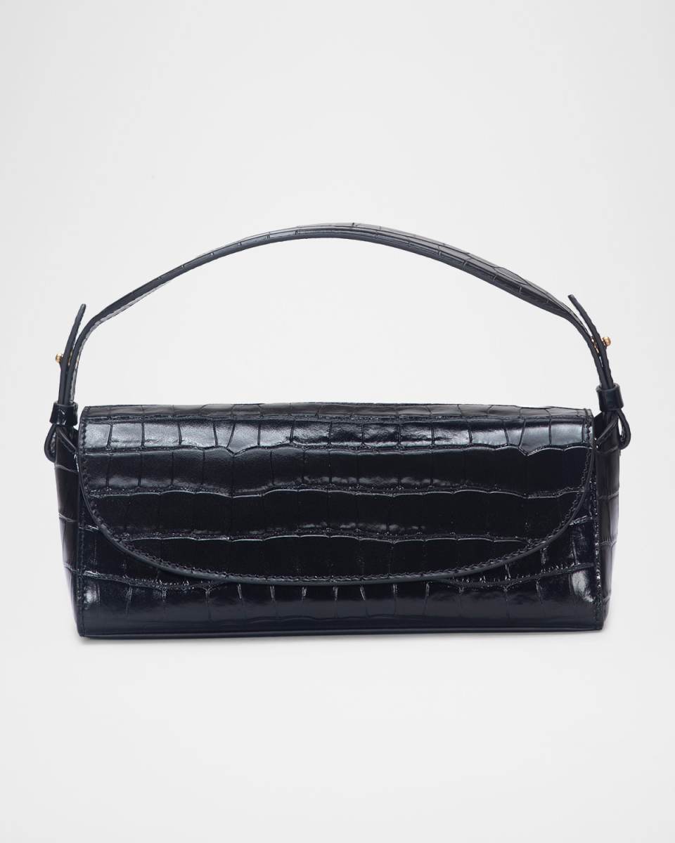 Sabrina Croc-Effect Leather Crossbody Bag
